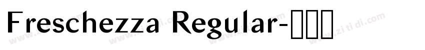 Freschezza Regular字体转换 Freschezza Regular字体转换